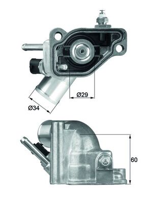 Termostat,lichid racire TI 5 92 MAHLE