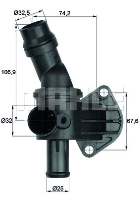 Termostat,lichid racire TI 8 87 MAHLE