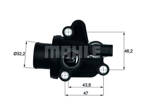 Termostat,lichid racire TI 12 87 MAHLE