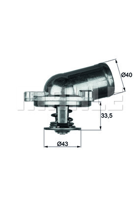 Termostat,lichid racire TI 22 87 MAHLE