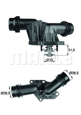 Termostat,lichid racire TI 25 85 MAHLE