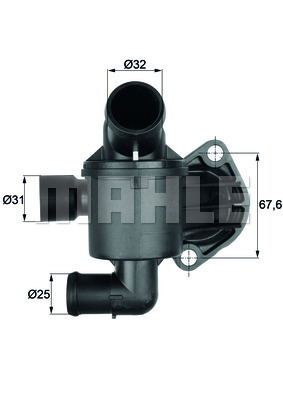 Termostat,lichid racire TI 35 87 MAHLE