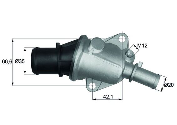 termostat,lichid racire TI 105 88 MAHLE