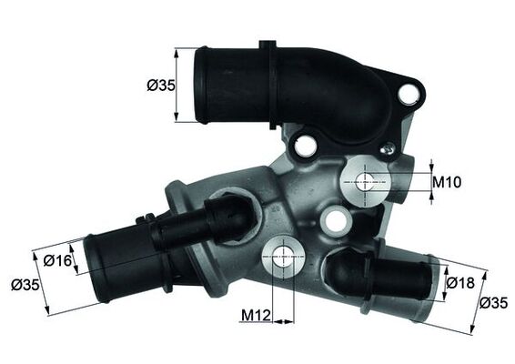 termostat,lichid racire TI 120 80D MAHLE