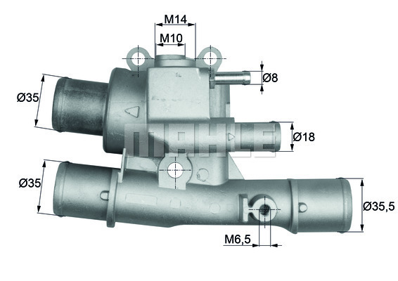 Termostat,lichid racire TI 124 88 MAHLE