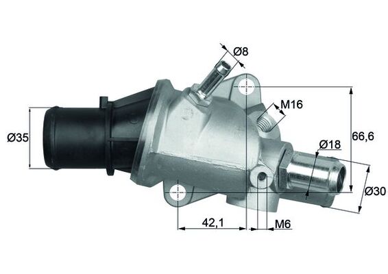 termostat,lichid racire TI 138 88 MAHLE