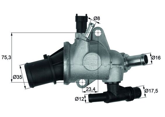 termostat,lichid racire TI 142 83 MAHLE