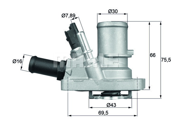 Termostat,lichid racire TI 144 88 MAHLE