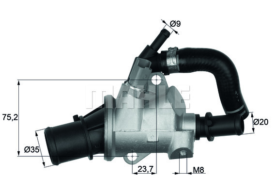 Termostat,lichid racire TI 146 88 MAHLE