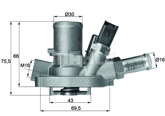 Termostat,lichid racire TI 147 80 MAHLE