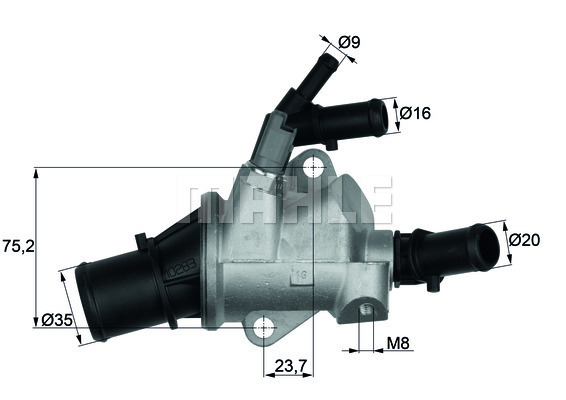 Termostat,lichid racire TI 148 88 MAHLE