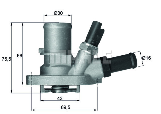 Termostat,lichid racire TI 149 88 MAHLE