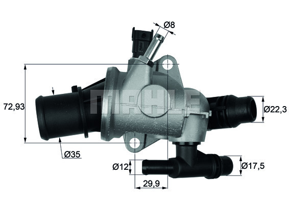 Termostat,lichid racire TI 152 88 MAHLE