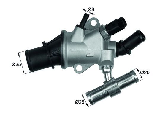 termostat,lichid racire TI 157 88 MAHLE