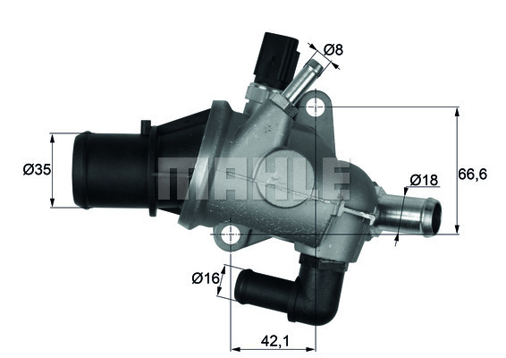 Termostat,lichid racire TI 163 88 MAHLE