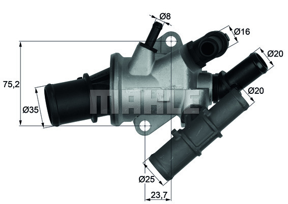 Termostat,lichid racire TI 165 88 MAHLE