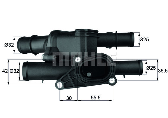 Termostat,lichid racire TM 1 105 MAHLE