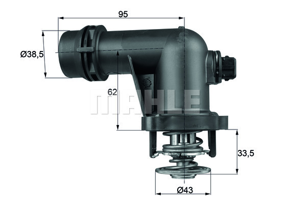 Termostat,lichid racire TM 15 105 MAHLE