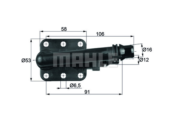 Termostat,racire ulei TO 5 82 MAHLE