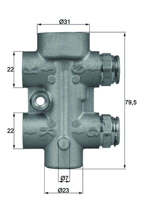 Termostat,racire ulei TO 8 80 MAHLE