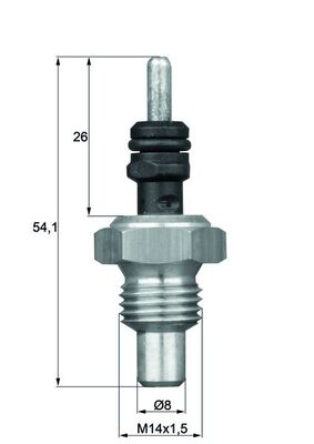 Senzor,temperatura lichid de racire TSE 5 MAHLE