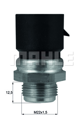 Comutator temperatura, ventilator radiator TSW 37D MAHLE