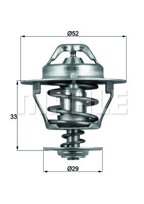 Termostat,lichid racire TX 77 88D MAHLE