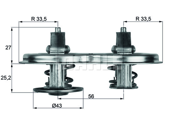 Termostat,lichid racire TX 33 83D MAHLE