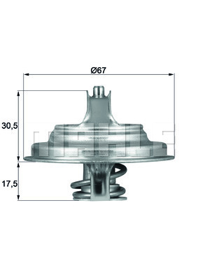 Termostat,lichid racire TX 54 83D MAHLE