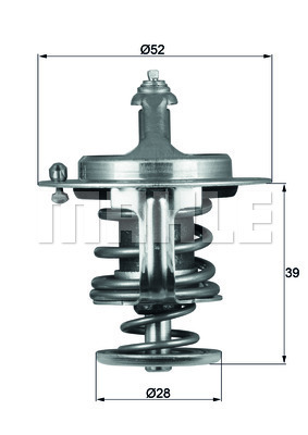 Termostat,lichid racire TX 71 82D MAHLE