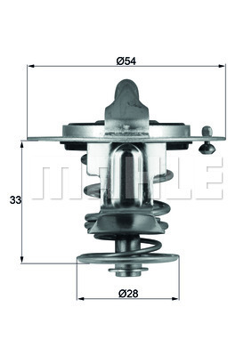 Termostat,lichid racire TX 72 85D MAHLE