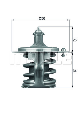 Termostat,lichid racire TX 79 78D MAHLE