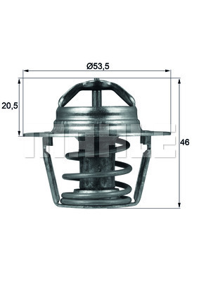 Termostat,lichid racire TX 91 89D MAHLE