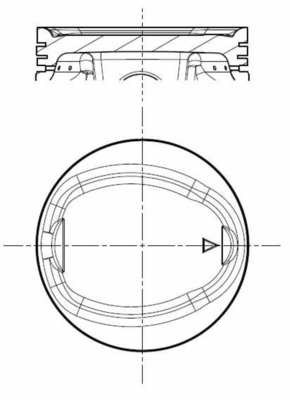 Piston 765 PI 40069 000 MAHLE