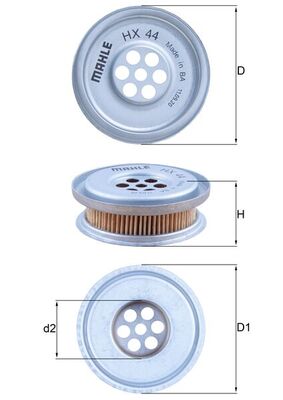 Filtru hidraulic, sistem directie HX 44 MAHLE