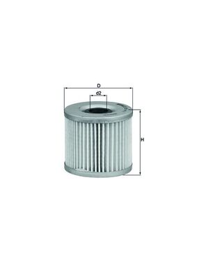 Filtru ulei OX 411 MAHLE
