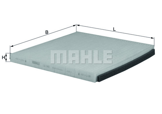 Filtru, aer habitaclu LA 348 MAHLE