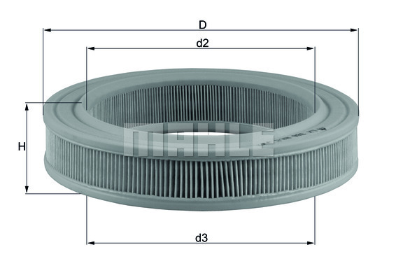 Filtru aer LX 386 MAHLE