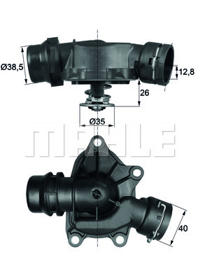 Termostat,lichid racire TI 26 88 MAHLE