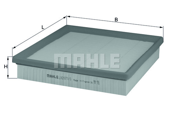 Filtru aer LX 2077/3 MAHLE