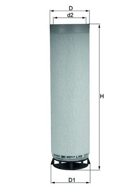 Filtru aer secundar LXS 272 MAHLE