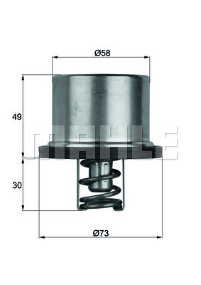 Termostat,lichid racire THD 1 79 MAHLE