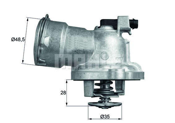 Termostat,lichid racire TM 28 87 MAHLE