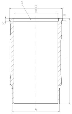 Camasa cilindru 001 LW 00143 001 MAHLE