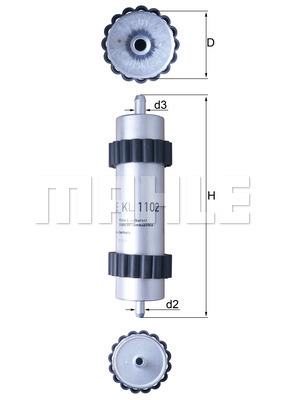 Filtru combustibil KL 1102 MAHLE