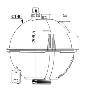 Vas de expansiune, racire CRT 210 000S MAHLE