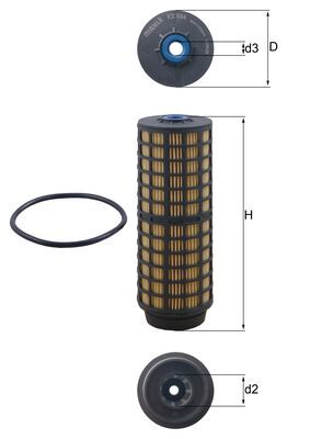 Filtru combustibil KX 564D MAHLE