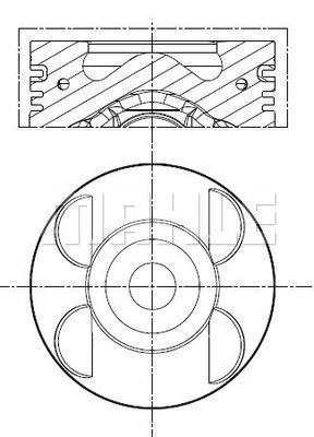 Piston 001 PI 00105 000 MAHLE