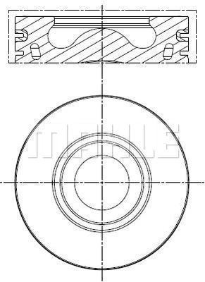 Piston 013 PI 00136 000 MAHLE