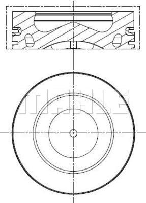 Piston 028 PI 00121 001 MAHLE